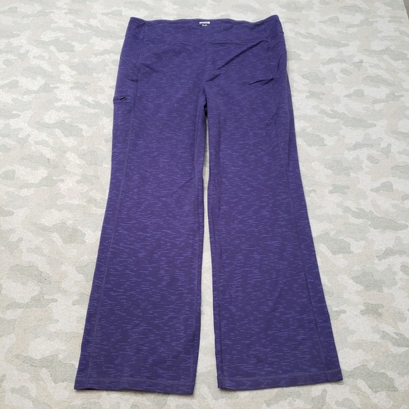 Duluth Trading Co Pants Womens XLx31 Purple Pull On Wide Leg - Picture 1 of 9